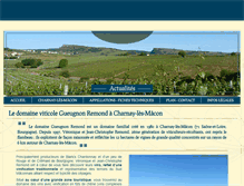 Tablet Screenshot of domaine-gueugnon-remond.com